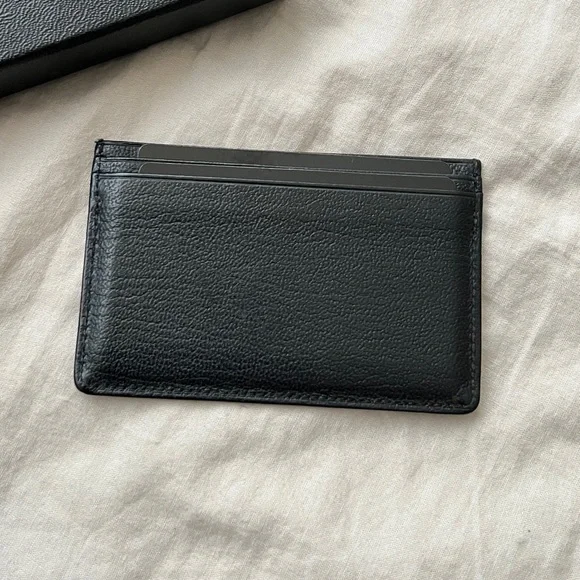 Auth Chanel Black Vintage Classic CC Logo Flat Card Holder - Good condition - Picture 2 of 10